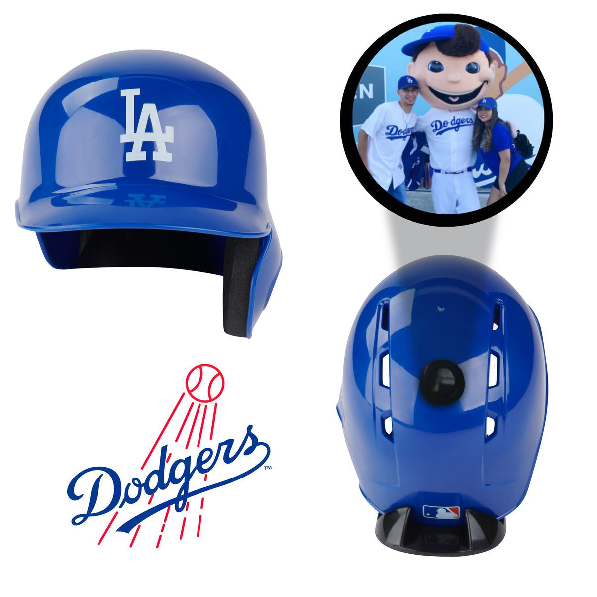 dodgers motorcycle helmet Los Angeles Dodgers MLB Collectible Mini Batting Helmet|Picture Inside|FANZ Collectibles