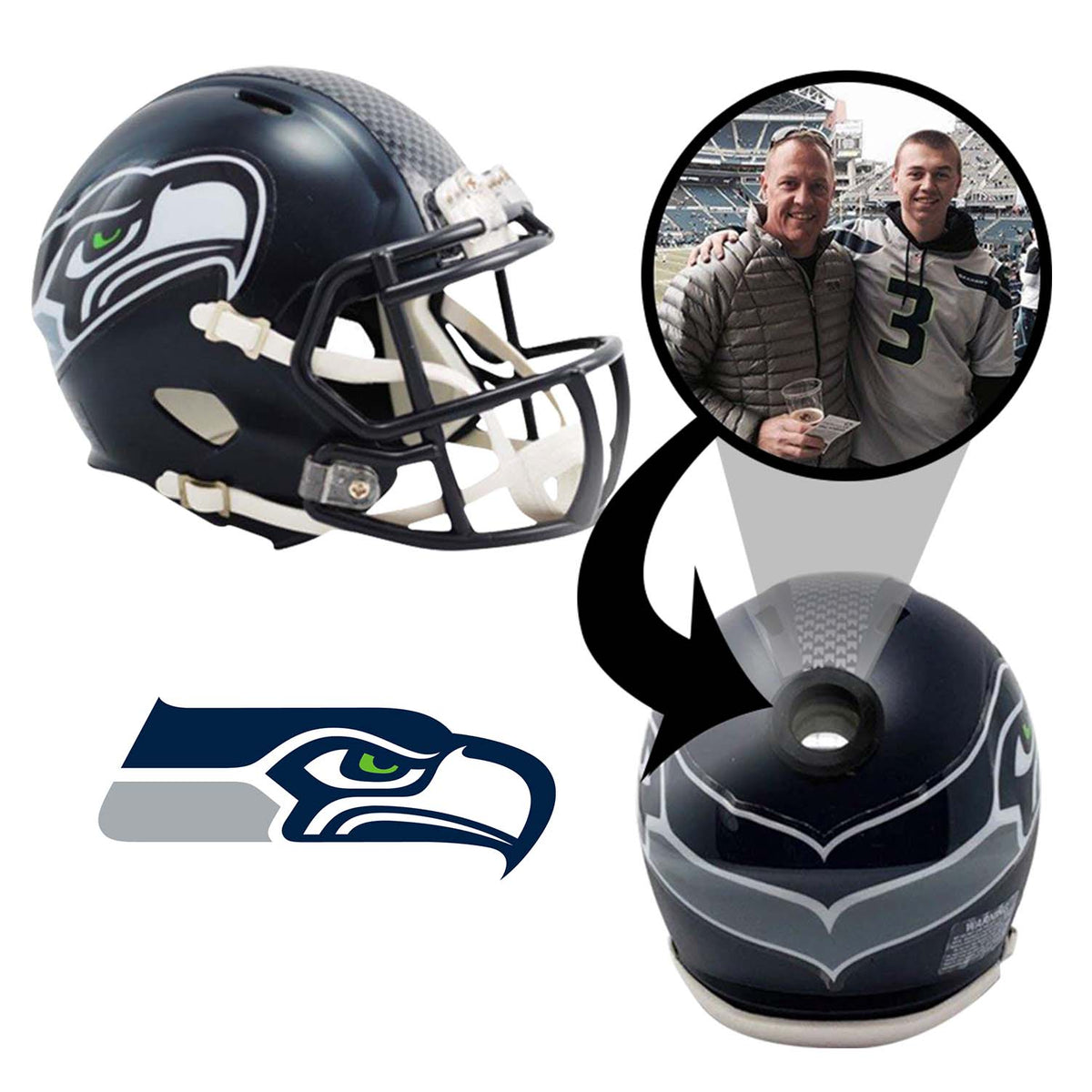a real seattle seahawks football helmet Retro Authentic SpeedFlex As a collectible the nfl speed pro line is available in all 32 nfl teams Seattle Seahawks Throwback Football Helmet