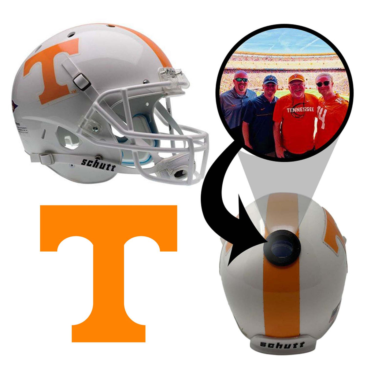authentic university of tennessee football helmet Volunteers Mini with Custom Photo technology:D-Ring_Chin_Strap With its unique shell Coach Cargo Backpack Reviews Colour:Latte