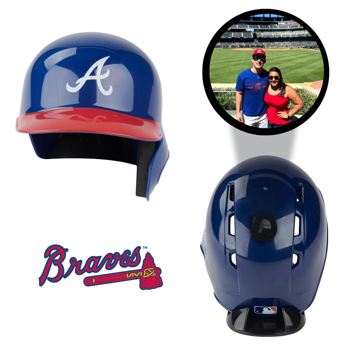 Atlanta Braves MLB Collectible Mini Batting Helmet|Picture Inside|FANZ Collectibles
