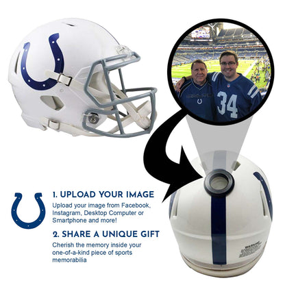 Indianapolis Colts NFL Collectible Mini Helmet - Picture Inside - FANZ Collectibles