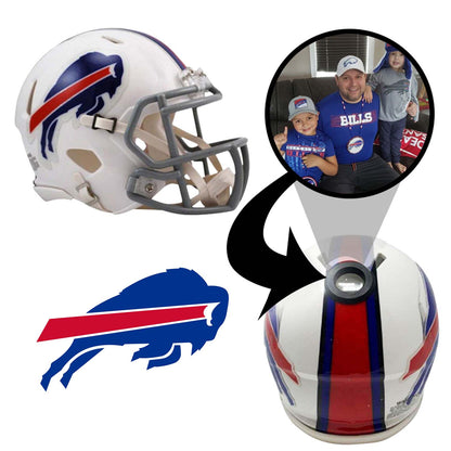 Buffalo Bills NFL Collectible Mini Helmet - Picture Inside - FANZ Collectibles