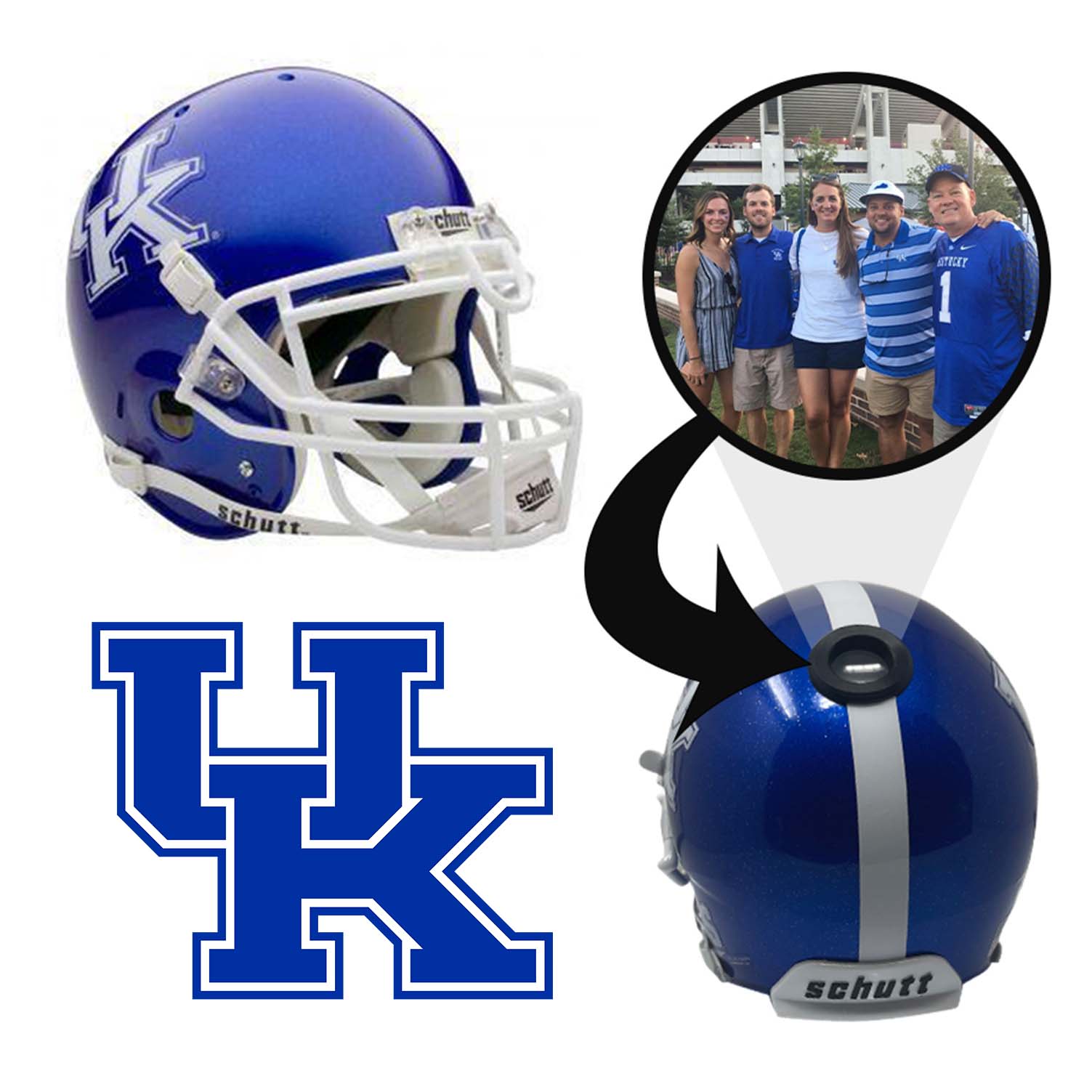 ak47 football helmet Kentucky Wildcats College Football Collectible Mini Helmet | Picture Inside