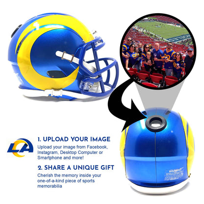 Los Angeles Rams NFL Collectible Mini Helmet - Picture Inside - FANZ Collectibles
