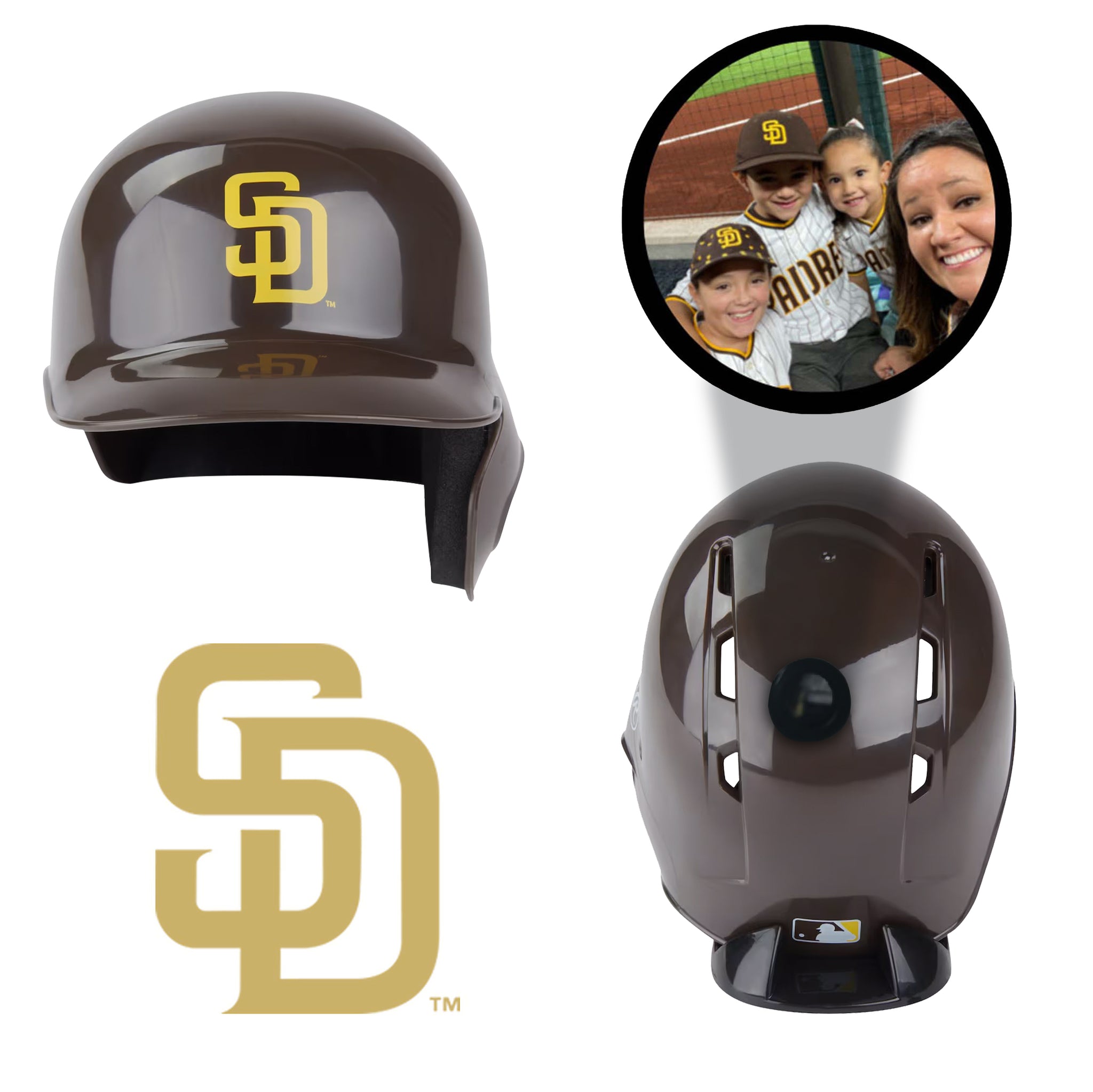 cheap motorcycle helmets san diego San Diego Padres MLB Collectible Mini Batting Helmet|Picture Inside|FANZ Collectibles