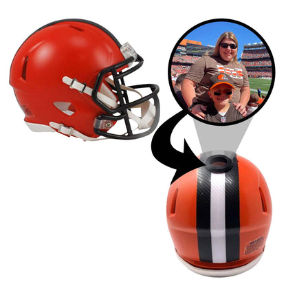 Cleveland Browns NFL Collectible Mini Helmet - Picture Inside - FANZ Collectibles