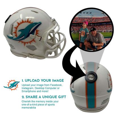 Miami Dolphins NFL Collectible Mini Helmet - Picture Inside - FANZ Collectibles