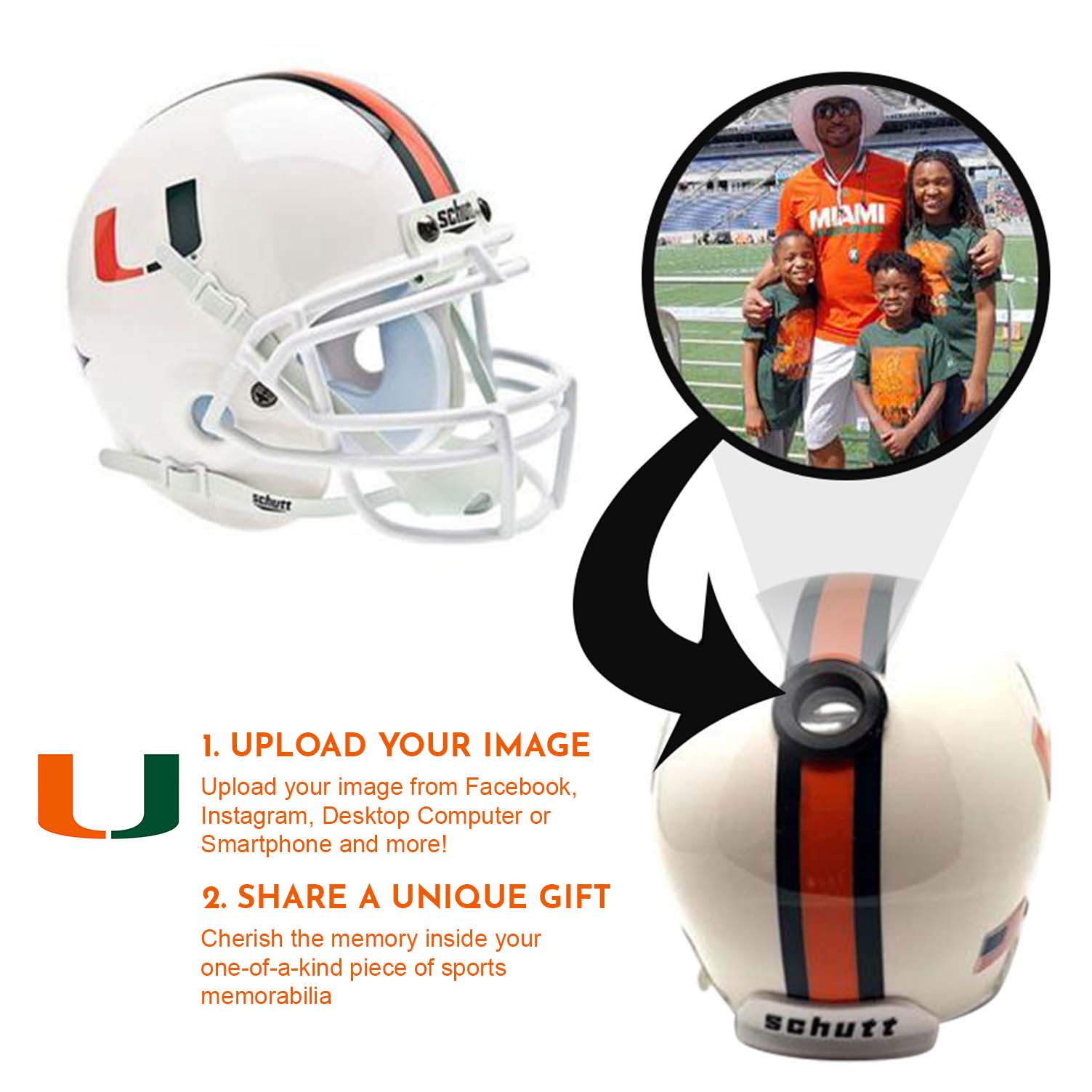 calmini football helmets Miami Hurricanes College Football Collectible Mini Helmet