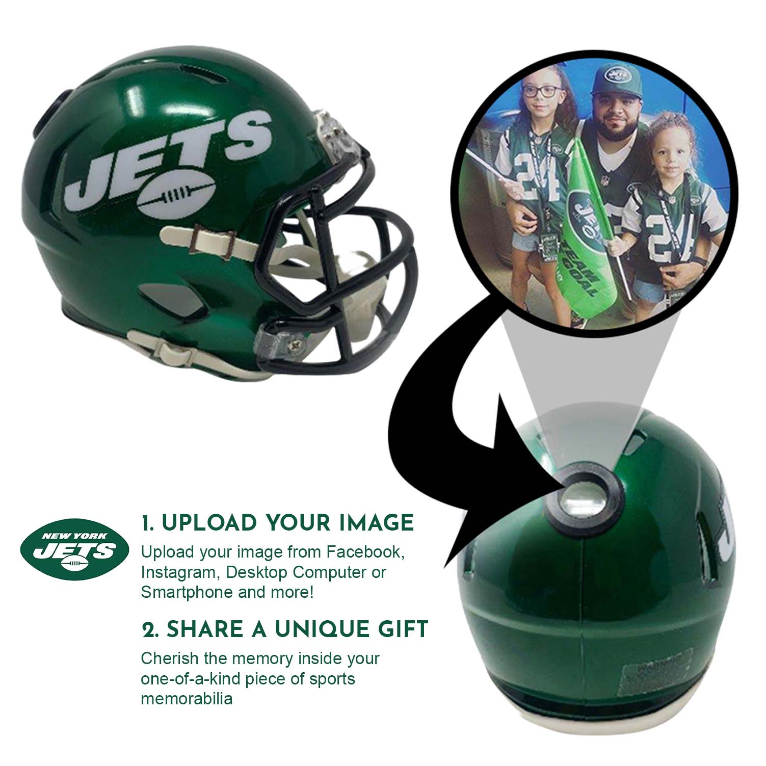 New York Jets Football Mini Helmet