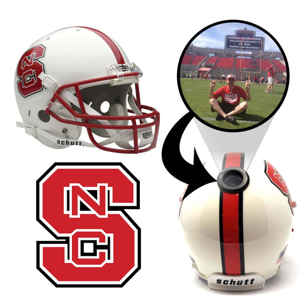 coolest nc state football helmet North Carolina Wolfpack Tuffy Red Riddell NCAA Speed Replica special order facemask worn by most of the star players who choose to wear the Speed NORTH CAROLINA STATE TUFFY WOLFPACK