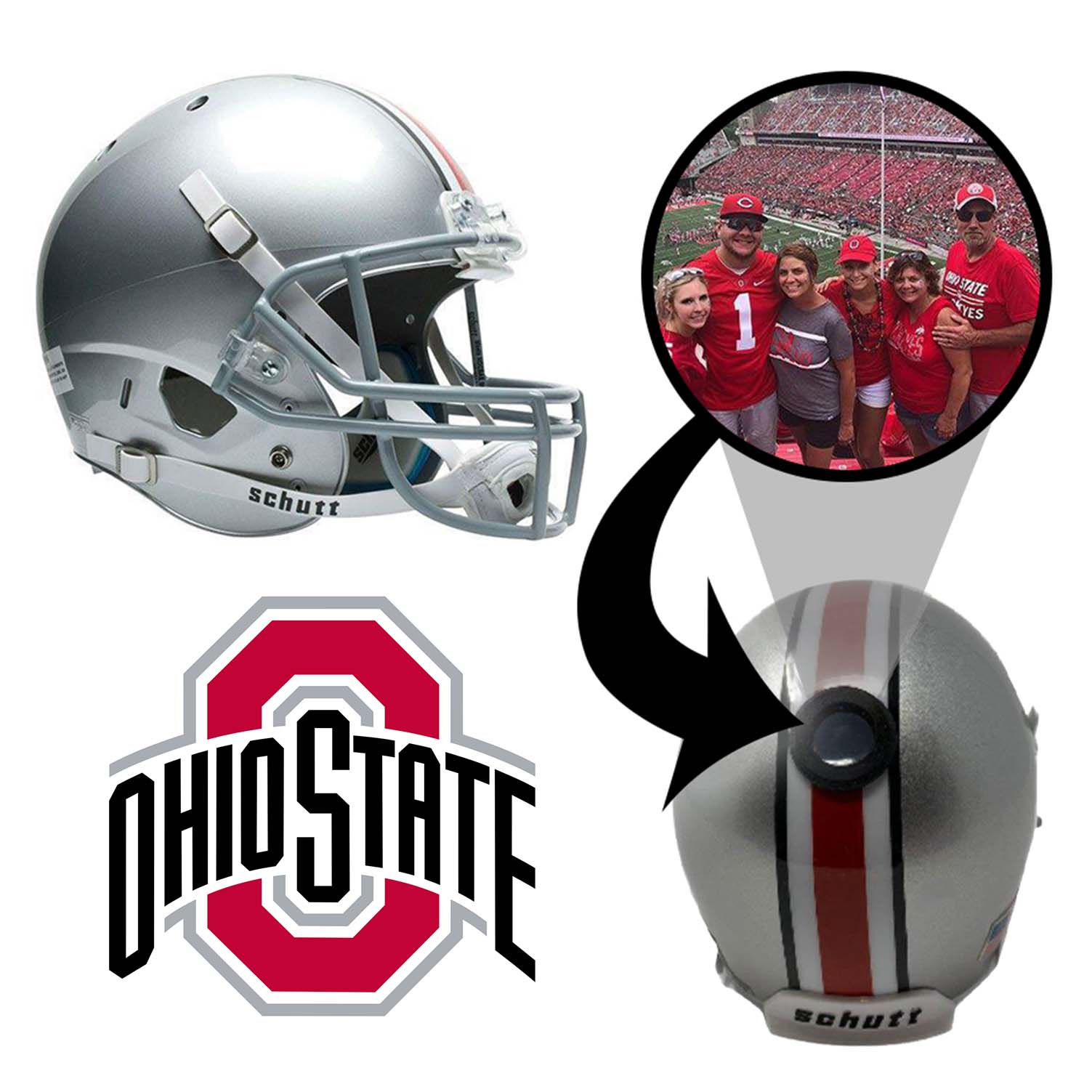 Ohio State Buckeyes College Football Collectible Mini Helmet
