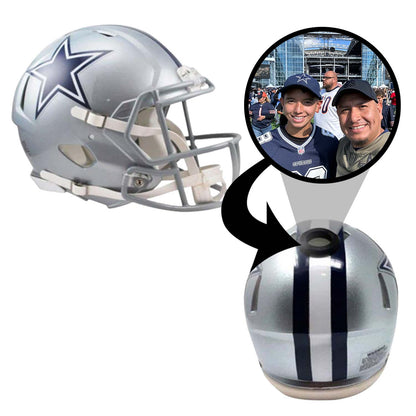 Dallas Cowboys NFL Collectible Mini Helmet - Picture Inside - FANZ Collectibles