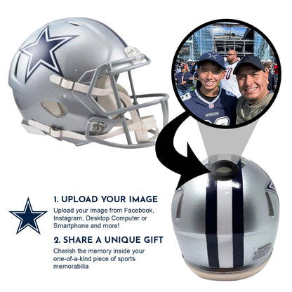 Dallas Cowboys NFL Collectible Mini Helmet - Picture Inside - FANZ Collectibles