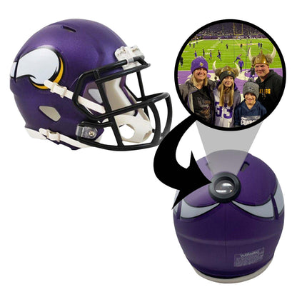 Minnesota Vikings NFL Collectible Mini Helmet - Picture Inside - FANZ Collectibles