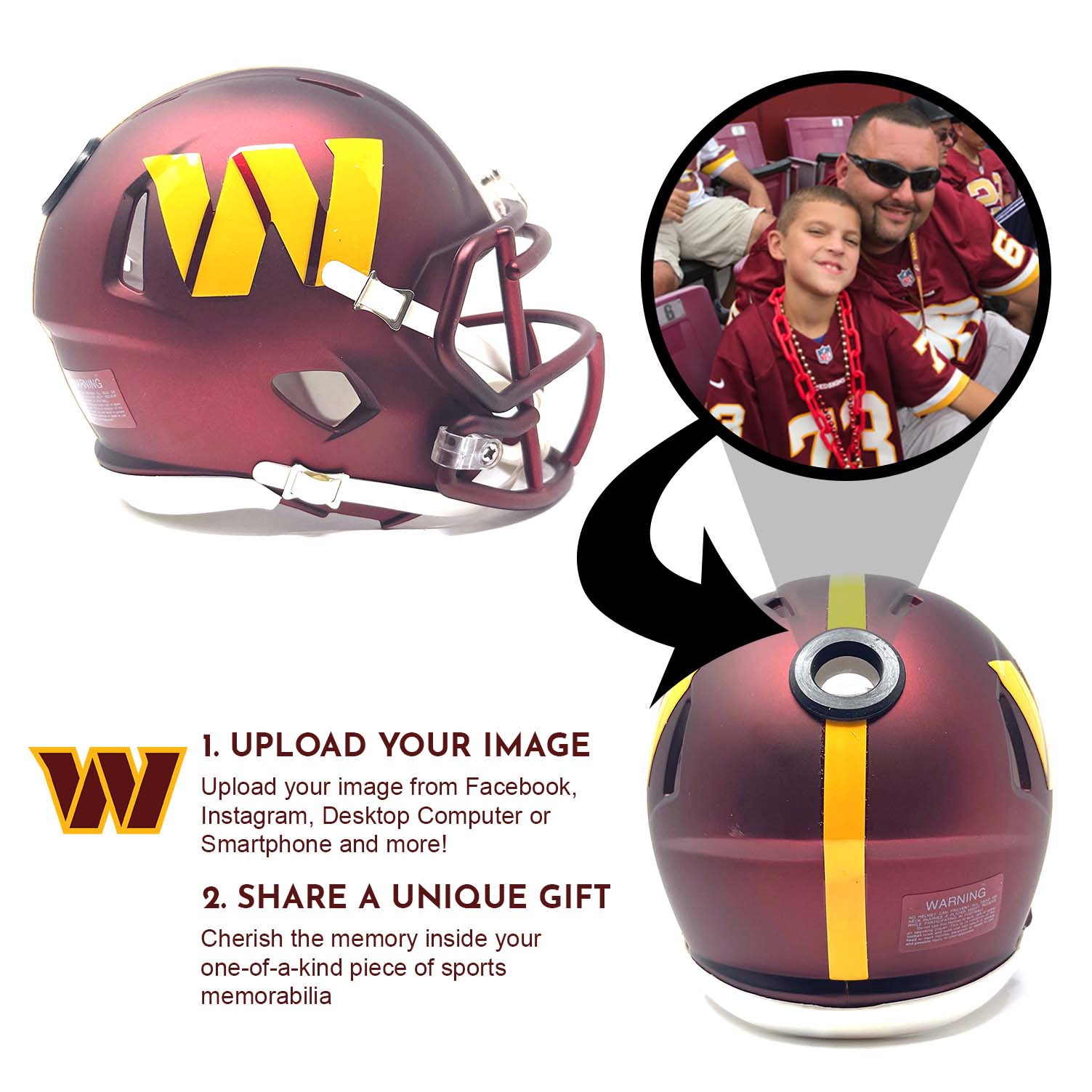 Washington Commanders Nfl Mini Helmet