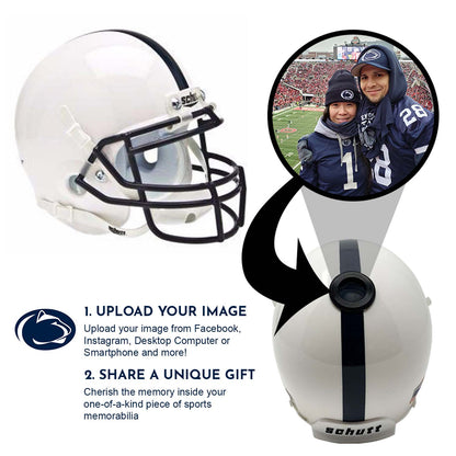 Penn State Nittany Lions College Football Collectible Schutt Mini Helmet - Picture Inside - FANZ Collectibles