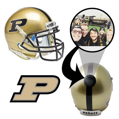 Purdue Boilermakers College Football Collectible Schutt Mini Helmet - Picture Inside - FANZ Collectibles
