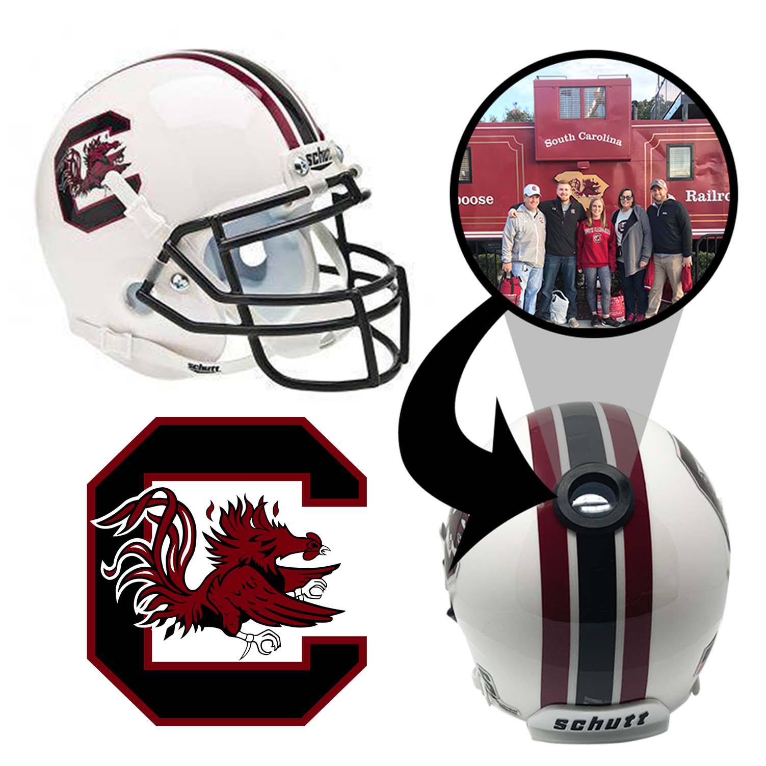 South Carolina Gamecocks College Football Collectible Mini Helmet