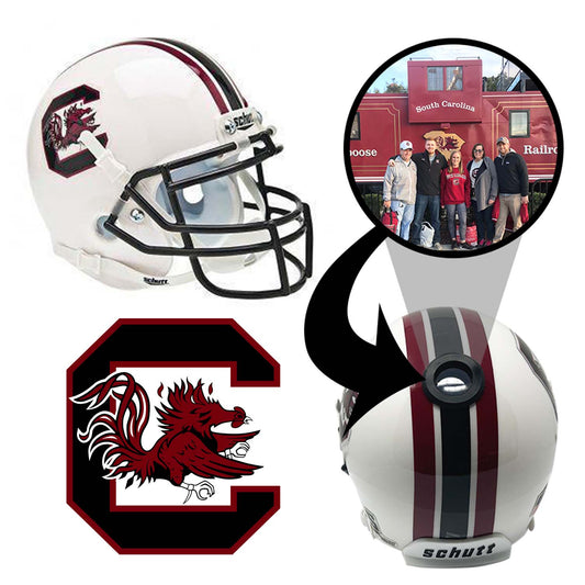 South Carolina Gamecocks College Football Collectible Schutt Mini Helmet - Picture Inside - FANZ Collectibles