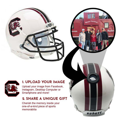 South Carolina Gamecocks College Football Collectible Schutt Mini Helmet - Picture Inside - FANZ Collectibles