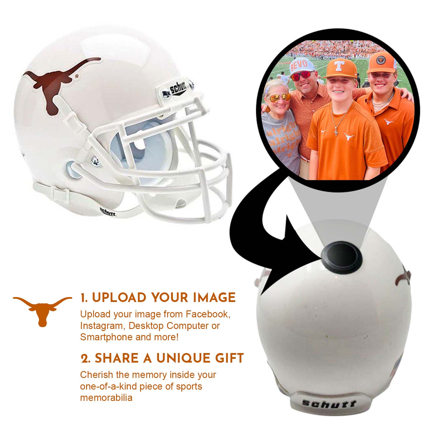 eden tx high school football helmet Vintage Game Used 1990s Wichita Falls Coyotes Texas Riddel Restoration Center Texas Longhorns College Football Collectible