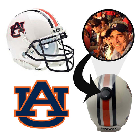 Auburn Tigers College Football Collectible Schutt Mini Helmet - Picture Inside - FANZ Collectibles