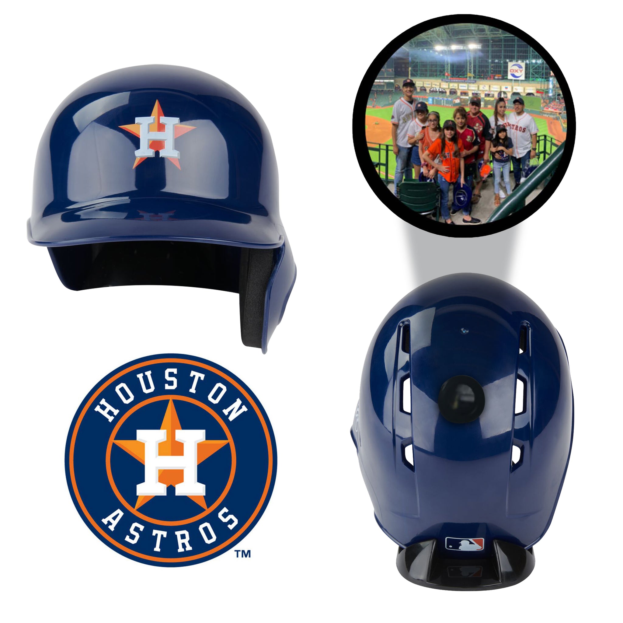 Houston Astros MLB Collectible Mini Batting Helmet|Picture Inside|FANZ Collectibles