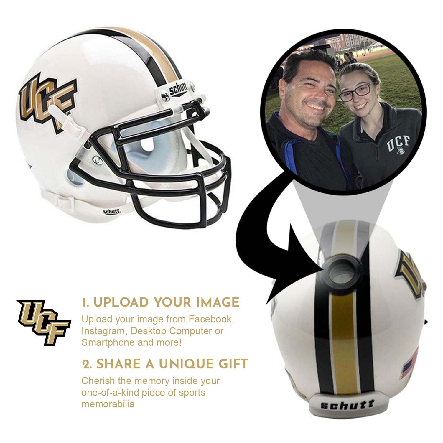 authentic ucf football helmet UCF Knights College Football Collectible Mini Helmet | Picture Inside