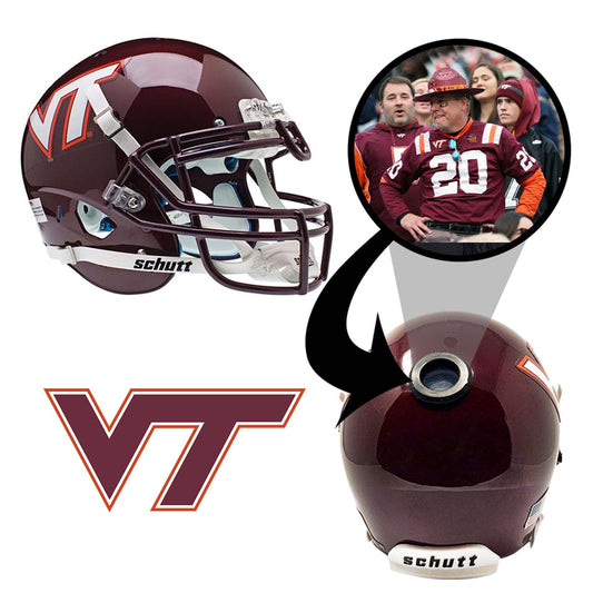 Virginia Tech Hokies College Football Collectible Schutt Mini Helmet - Picture Inside - FANZ Collectibles