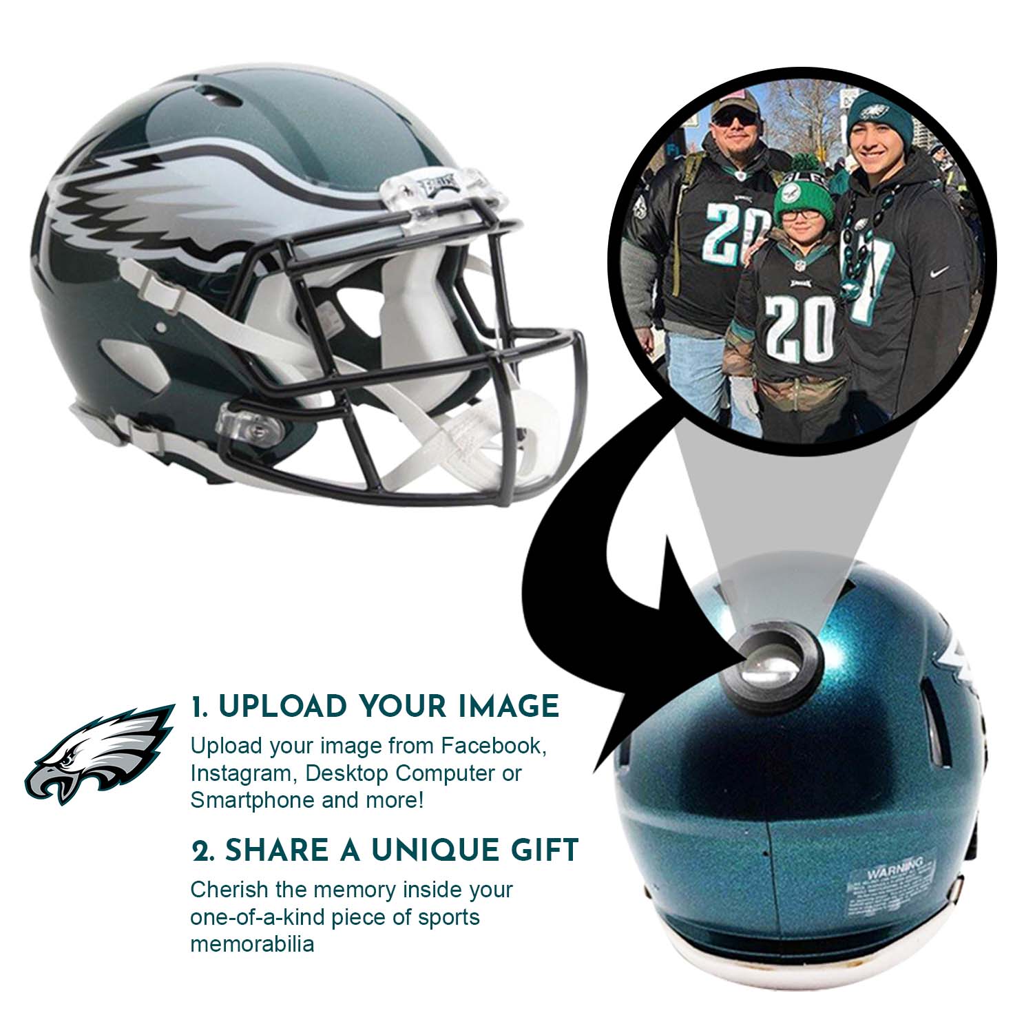 Philadelphia Eagles NFL Mini Helmet Philadelphia Eagles NFL Mini Helmet