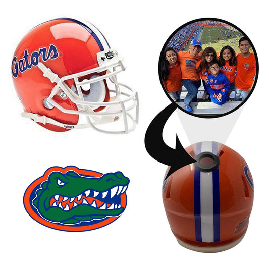 Florida Gators College Football Collectible Schutt Mini Helmet - Picture Inside - FANZ Collectibles