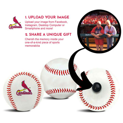 St.Louis Cardinals MLB Collectible Baseball - Picture Inside -  FANZ Collectibles