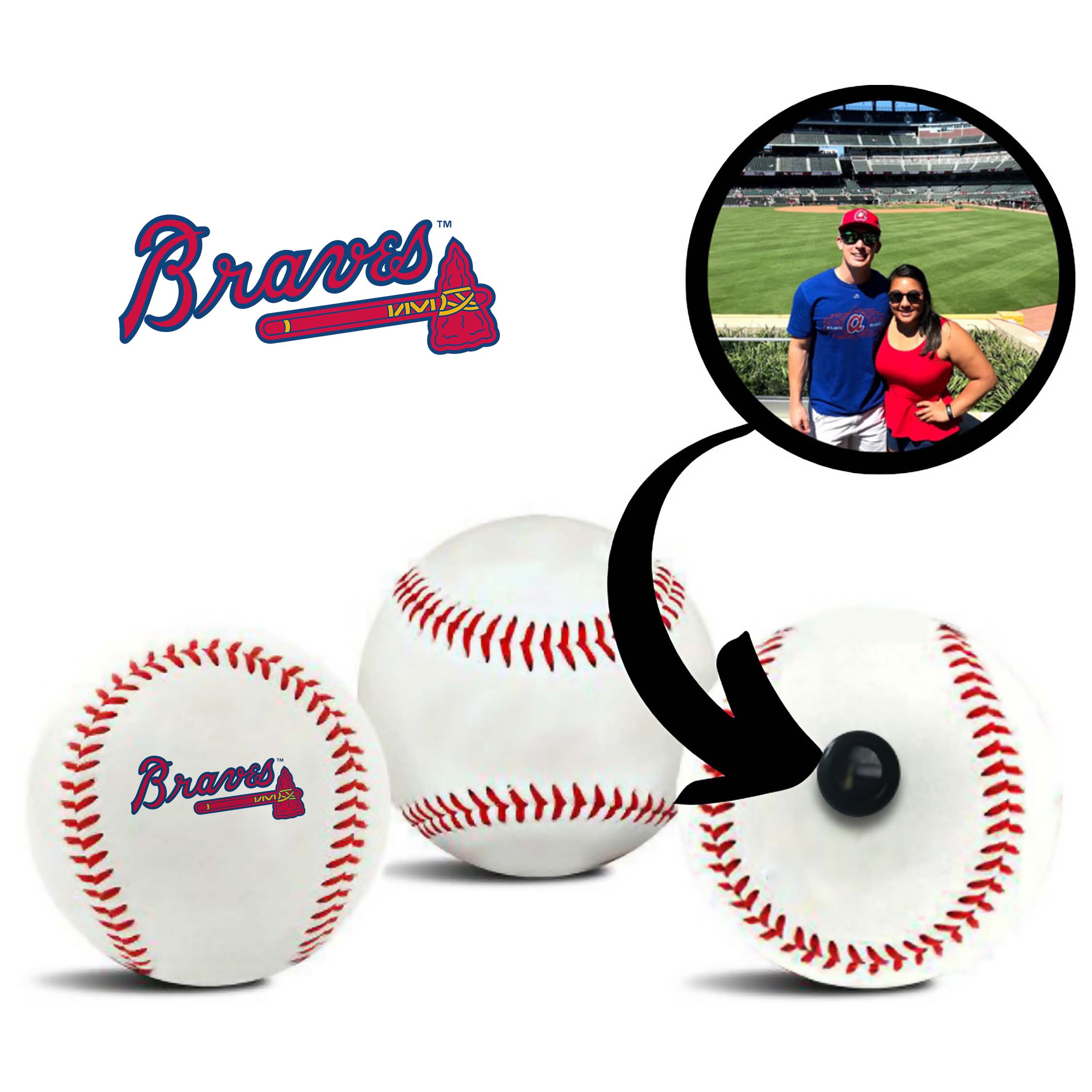 Atlanta Braves MLB Baseball - Picture Inside