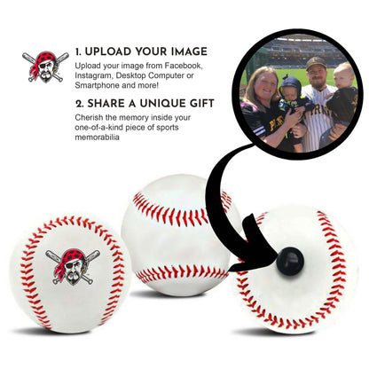 Pittsburgh Pirates MLB Collectible Baseball - Picture Inside - FANZ Collectibles