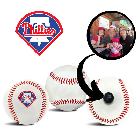 Philadelphia Phillies MLB Collectible Baseball - Picture Inside - FANZ Collectibles