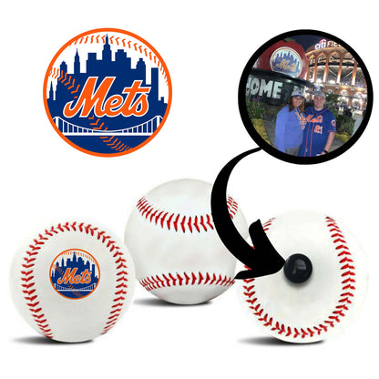 New York Mets MLB Collectible Baseball, Picture Inside