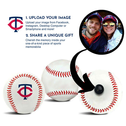 Minnesota Twins MLB Collectible Baseball - Picture Inside - FANZ Collectibles