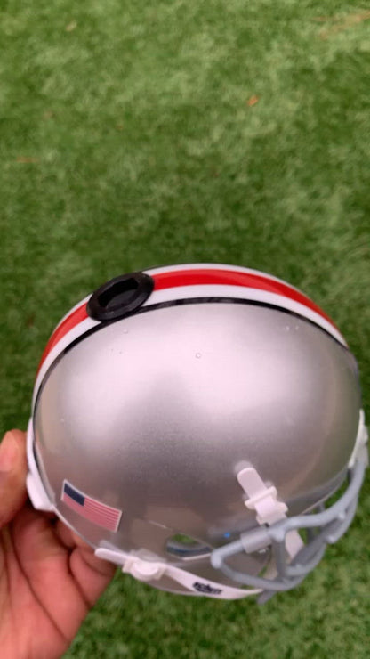Ohio State Buckeyes College Football Collectible Schutt Mini Helmet - Picture Inside