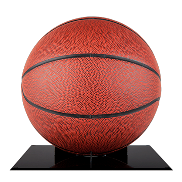 Black Cradle Base Basketball and Soccer Ball Display Case