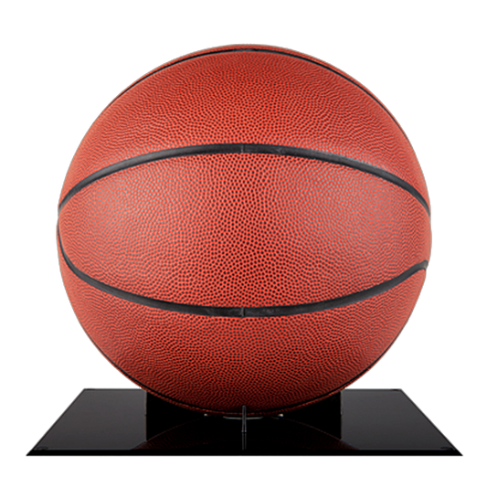Black Cradle Base Basketball and Soccer Ball Display Case