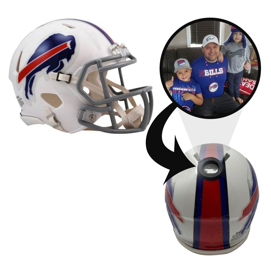 Buffalo Bills NFL Collectible Mini Helmet - Picture Inside - FANZ Collectibles