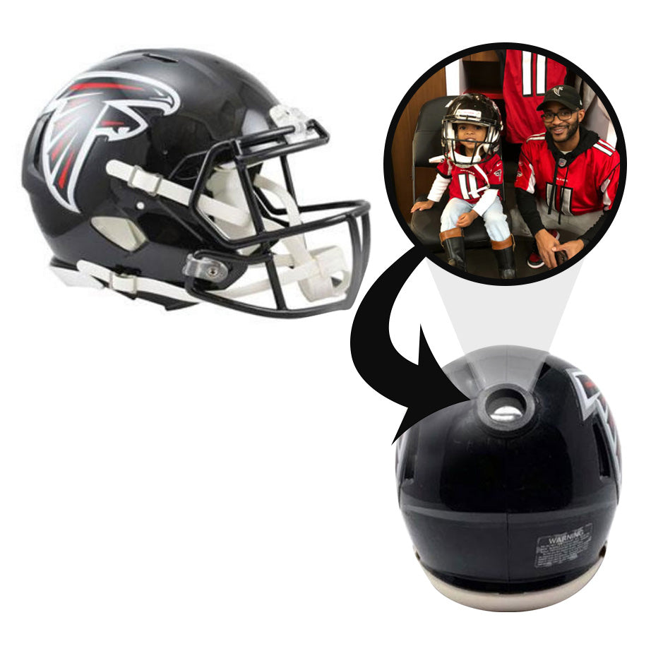 Atlanta Falcons NFL Collectible Mini Helmet - Picture Inside - FANZ Collectibles
