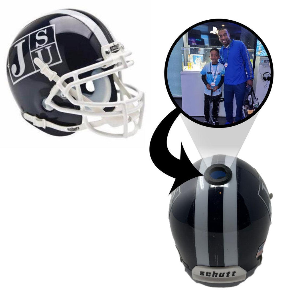 Jackson State Tigers College Football Collectible Schutt Mini Helmet - Picture Inside - Fanz Collectibles