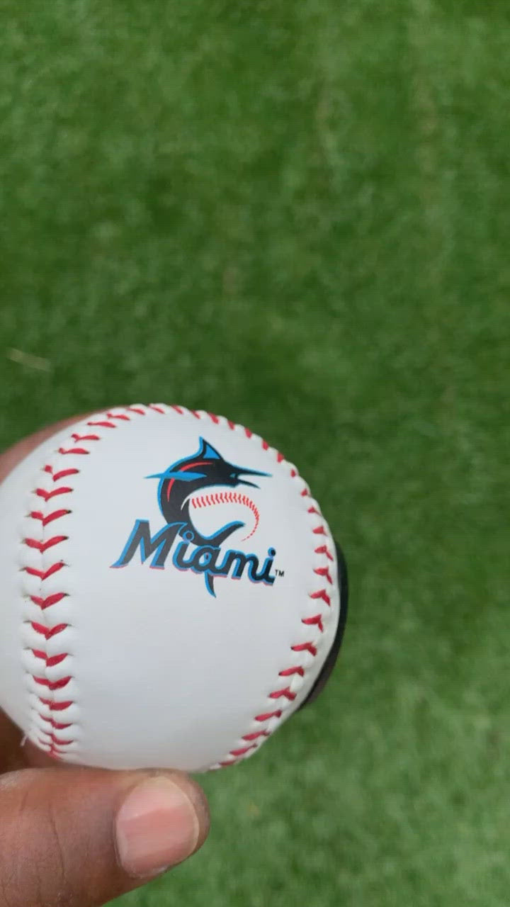 Miami Marlins MLB Collectible Baseball, Picture Inside