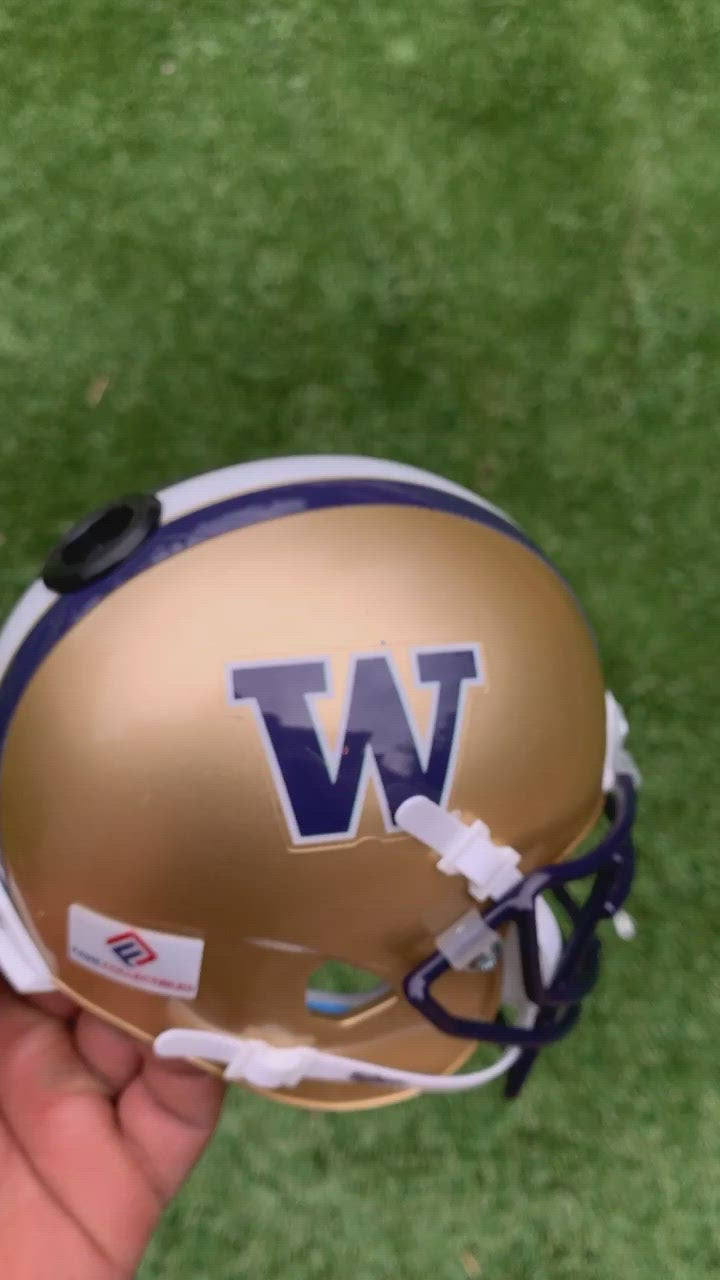 Matte black Washington football helmets potentially revealed 