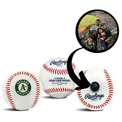 Oakland Athletics MLB Collectible Baseball - Picture Inside - FANZ Collectibles