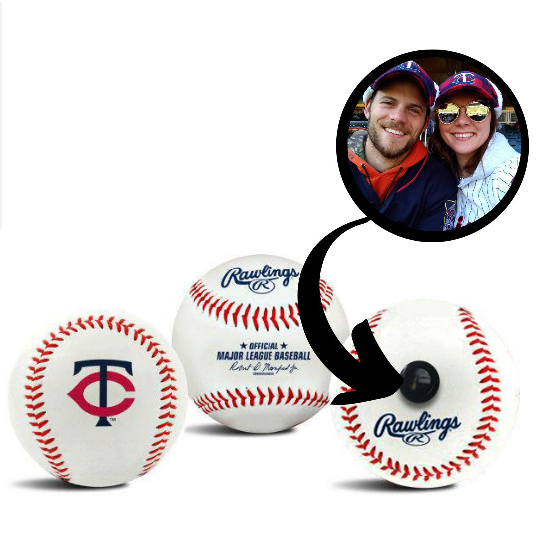 Minnesota Twins MLB Collectible Baseball - Picture Inside - FANZ Collectibles