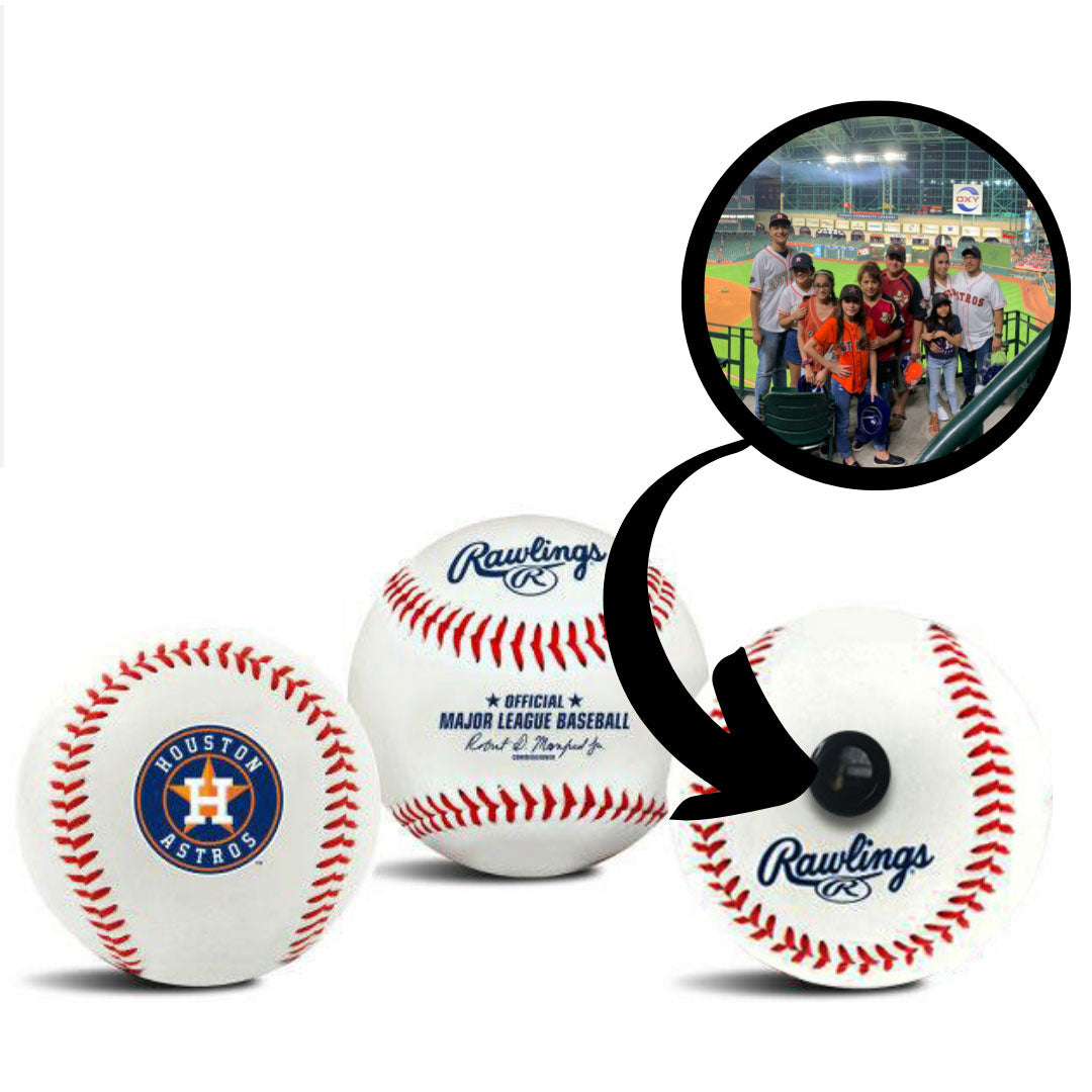 Houston Astros MLB Collectible Baseball, Picture Inside