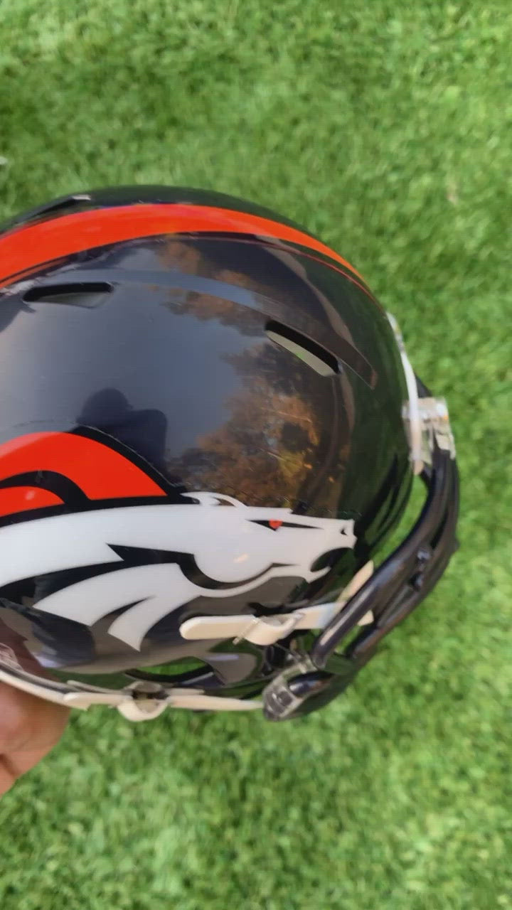 Denver Broncos NFL Collectible Mini Helmet, Picture Inside