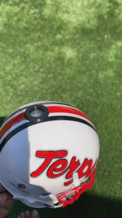 Maryland Terrapins College Football Collectible Schutt Mini Helmet - Picture Inside - FANZ Collectibles